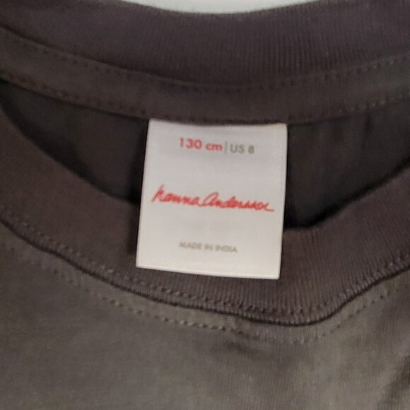 HANNA ANDERSSON Short Sleeve Graphic T-Rex Dino Tee Top - 130 (8) - (NEW) - Picture 3 of 6